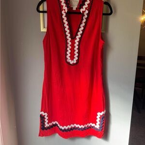 Sail to Sable Red, White & Blue Sleeveless Dress